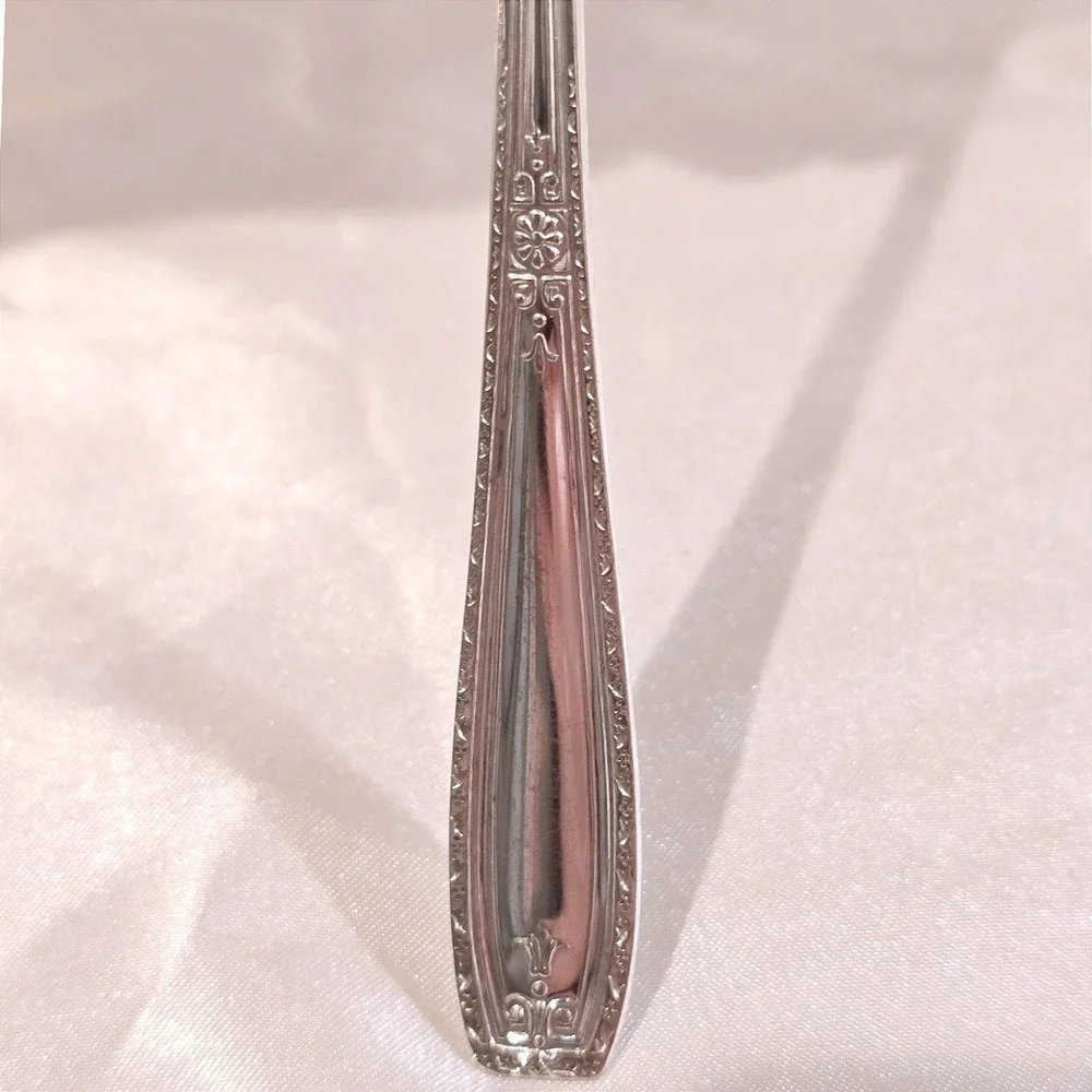 Vintage 1940 National Silver Co Intermezzo XTRA Plate 9 Iced Tea Spoons Lot